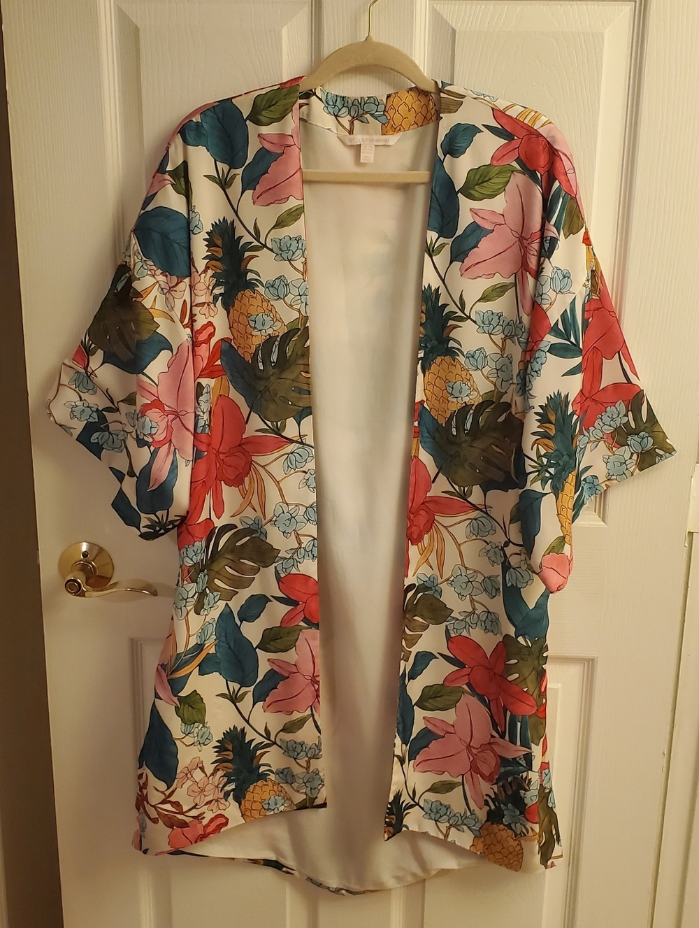 Floral Open-Front Kimono